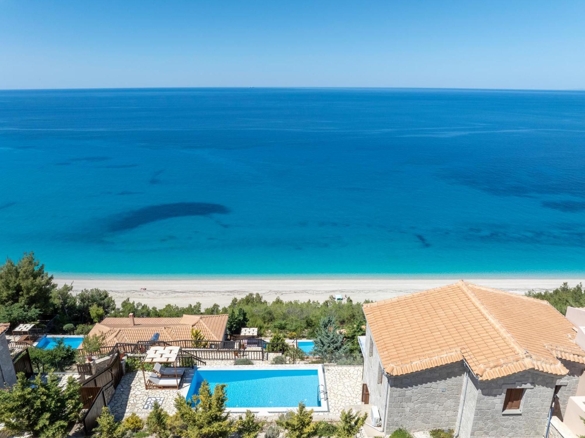Milos Paradise Luxury Villas Ayios Nikitas Bagian luar foto