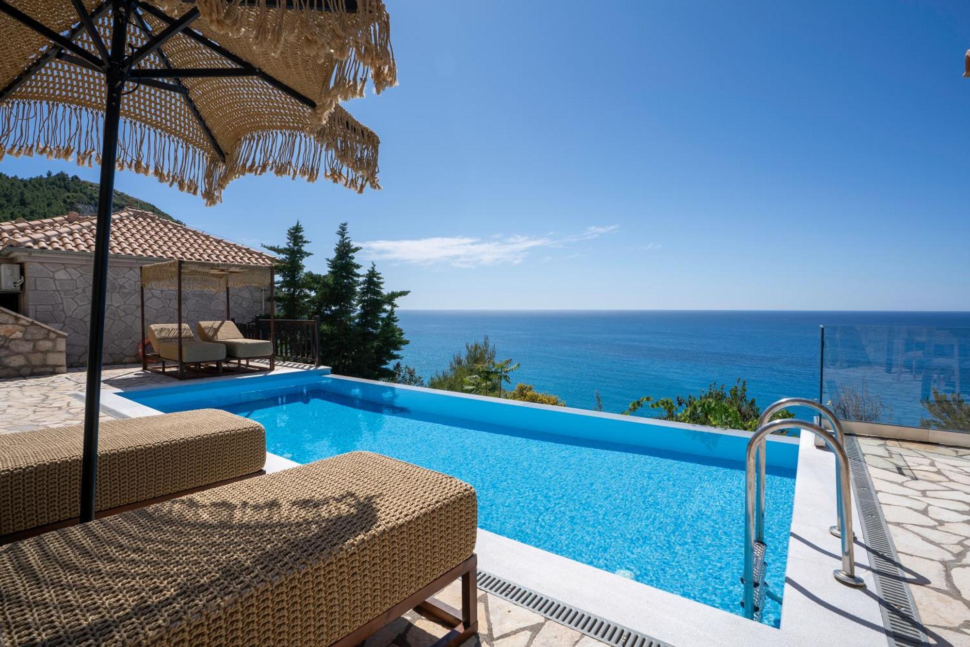 Milos Paradise Luxury Villas Ayios Nikitas Bagian luar foto