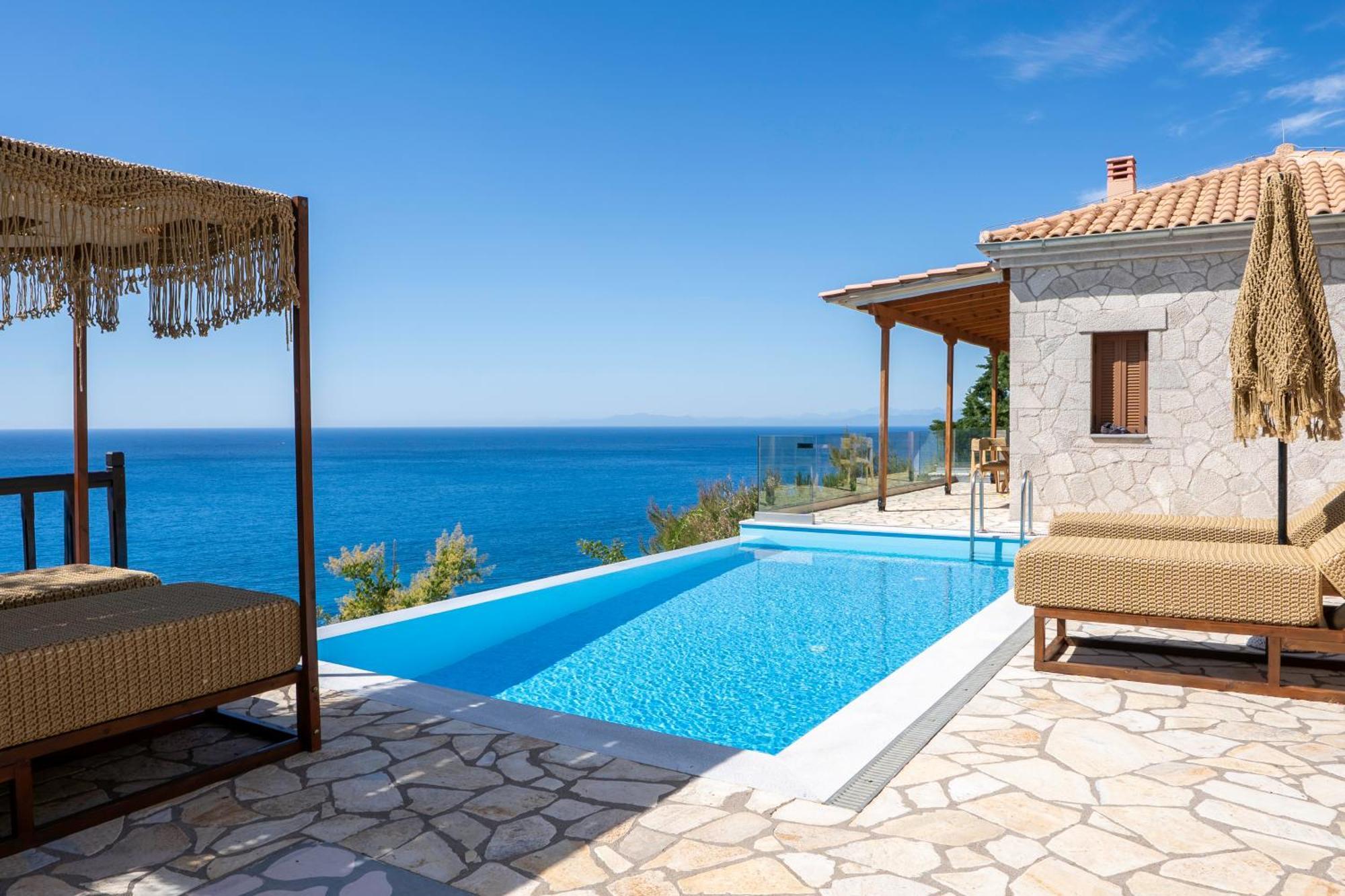 Milos Paradise Luxury Villas Ayios Nikitas Bagian luar foto